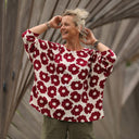 Blouse Naomie - Viscose Fleur Grenade - Quintessence