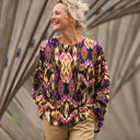 Blouse Naomie - viscose Ikat - Quintessence