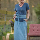 Blouse Nila - Double gaze de coton indigo - Quintessence