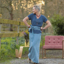 Blouse Nila - Double gaze de coton indigo - Quintessence