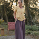 Blouse Nila Lin chiné jaune doux | Quintessence