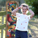 Blouse Romy – Double gaze de coton blanc cassé coeur - Quintessence