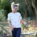 Blouse Romy – Double gaze de coton blanc cassé coeur - Quintessence