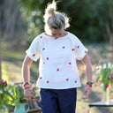 Blouse Romy – Double gaze de coton blanc cassé coeur - Quintessence