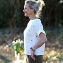 Blouse Romy – Double gaze de coton blanc cassé églantine - Quintessence