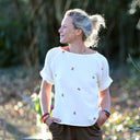 Blouse Romy – Double gaze de coton blanc cassé églantine - Quintessence