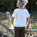 Blouse Romy – Double gaze de coton blanc cassé églantine - Quintessence