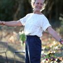 Blouse Romy – Double gaze de coton blanc cassé primevère - Quintessence