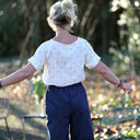 Blouse Romy – Double gaze de coton blanc cassé primevère - Quintessence