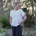 Blouse Romy – Double gaze de coton blanche - Quintessence