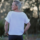 Blouse Romy – Double gaze de coton blanche - Quintessence