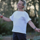 Blouse Romy – Double gaze de coton blanche - Quintessence