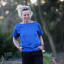 Blouse Romy – Lin bleu majorelle - Quintessence