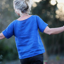 Blouse Romy – Lin bleu majorelle - Quintessence