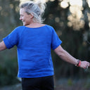 Blouse Romy – Lin bleu majorelle - Quintessence