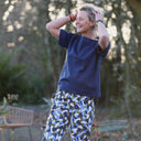 Blouse Romy – Lin indigo - Quintessence