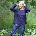 Blouse Sylvie viscose Bleu Nuit - Quintessence