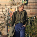 Blouse Thémis - armuré/double gaze kaki - Quintessence