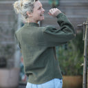 Blouse Thémis - armuré/double gaze kaki - Quintessence