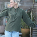 Blouse Thémis - armuré/double gaze kaki - Quintessence