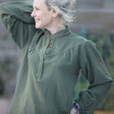 Blouse Thémis - armuré/double gaze kaki - Quintessence