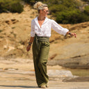 Blouse Thémis - broderie fleurie blanc cassé - Quintessence