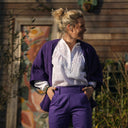 Blouse Thémis - broderie fleurie blanc cassé - Quintessence