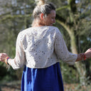 Boléro Ange - coton brodé ajouré ficelle - Quintessence