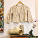 Boléro Ange - coton brodé ajouré ficelle - Quintessence