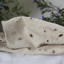 Boléro Ange - coton brodé ajouré ficelle - Quintessence