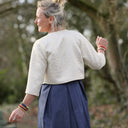 Boléro Ange - Jacquard ivoire & doré - Quintessence