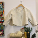 Boléro Ange - Jacquard ivoire & doré - Quintessence