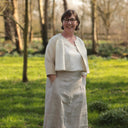 Boléro Ange - Jacquard ivoire & doré - Quintessence