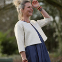 Boléro Ange - Jacquard ivoire & doré - Quintessence