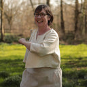 Boléro Ange - Jacquard ivoire & doré - Quintessence