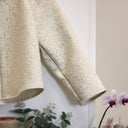 Boléro Ange - Jacquard ivoire & doré - Quintessence