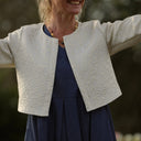 Boléro Ange - Jacquard ivoire & doré - Quintessence