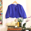 Boléro Ange - lin bleu majorelle - Quintessence