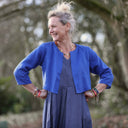 Boléro Ange - lin bleu majorelle - Quintessence