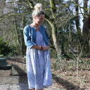 Boléro Ange - lin bleu navy - Quintessence