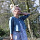 Boléro Ange - lin bleu navy - Quintessence