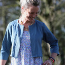 Boléro Ange - lin bleu navy - Quintessence