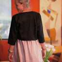 Boléro Ange - lin noir - Quintessence