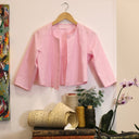 Boléro Ange - lin rose dragé - Quintessence