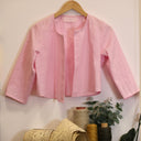 Boléro Ange - lin rose dragé - Quintessence