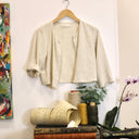 Boléro Ange - viscose/lin ficelle - Quintessence