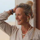 Boucle d'oreille Zéphir dorées - Quintessence