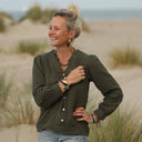 Boucles d’oreilles Abysse – vert profond/doré - Quintessence