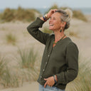 Boucles d’oreilles Abysse – vert profond/doré - Quintessence