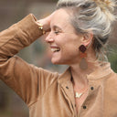 Boucles d'oreilles Cybele bois de rose - Quintessence